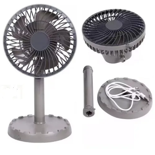 JYSUPER JY-2218 AC/DC Rechargeable 4000mAh Mini Desk Fan – Portable & Versatile with Random Color Options